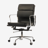 Eames Iconic Soft Pad Office Chair EA 217 - Low Back Comfort | Black Leather Edition
